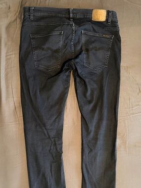 Nudie Jeans Grim Tim Black Skies 36 x 34